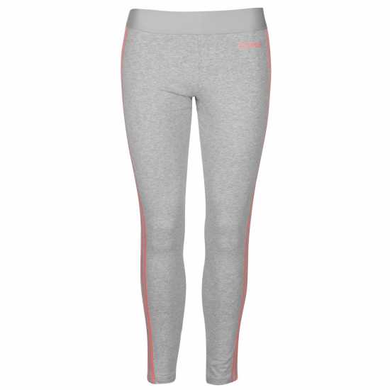 Adidas Essentials 3 Stripe Leggings Womens Grey/White Adidas Essentials 3 Stripe Leggings Womens Grey/White