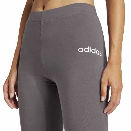 Adidas Essentials 3 Stripe Leggings Womens Grey/White Adidas Essentials 3 Stripe Leggings Womens Grey/White