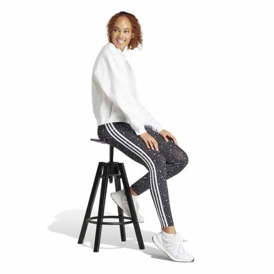 Adidas Essentials 3 Stripe Leggings Womens Animal Print Дамско трико и клинове