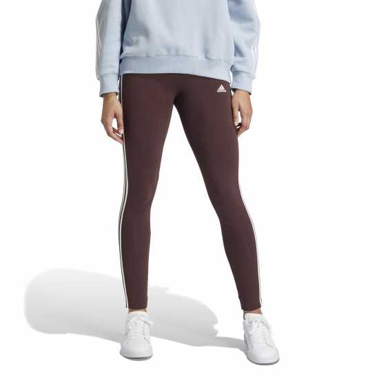 Дамско трико и клинове Adidas Essentials 3 Stripe Leggings Womens Сенчесто кафяво Adidas Essentials 3 Stripe Leggings Womens Сенчесто кафяво Дамско трико и клинове