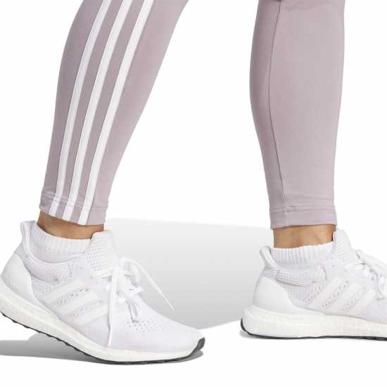 Adidas Essentials 3 Stripe Leggings Womens Preloved Fig Дамско трико и клинове