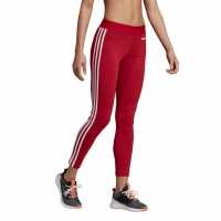 Adidas Essentials 3 Stripe Leggings Womens Рубин 