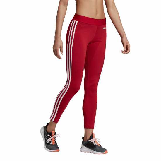 Adidas Essentials 3 Stripe Leggings Womens Рубин 