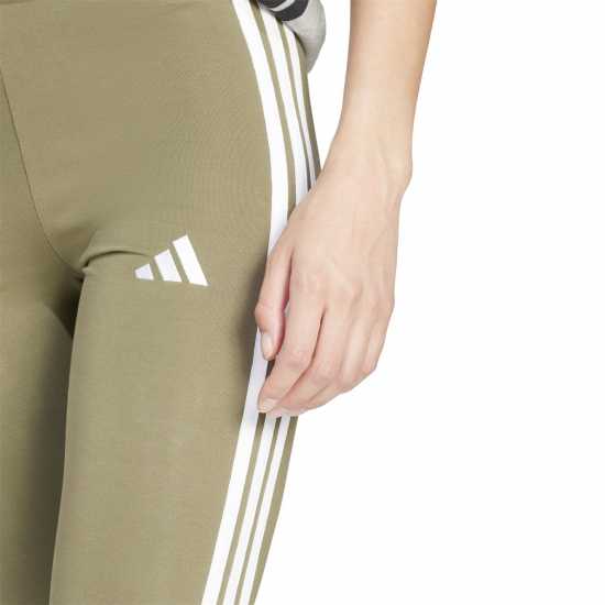 Adidas Essentials 3 Stripe Leggings Womens Олива 