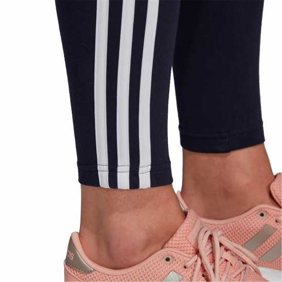 Adidas Essentials 3 Stripe Leggings Womens Легендарна чернина Adidas Essentials 3 Stripe Leggings Womens Легендарна чернина