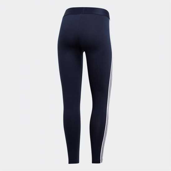 Adidas Essentials 3 Stripe Leggings Womens Легендарна чернина Adidas Essentials 3 Stripe Leggings Womens Легендарна чернина