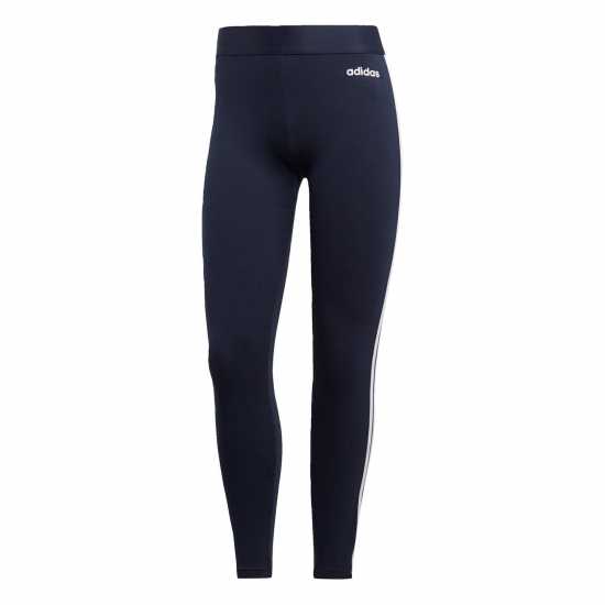 Adidas Essentials 3 Stripe Leggings Womens Легендарна чернина Adidas Essentials 3 Stripe Leggings Womens Легендарна чернина