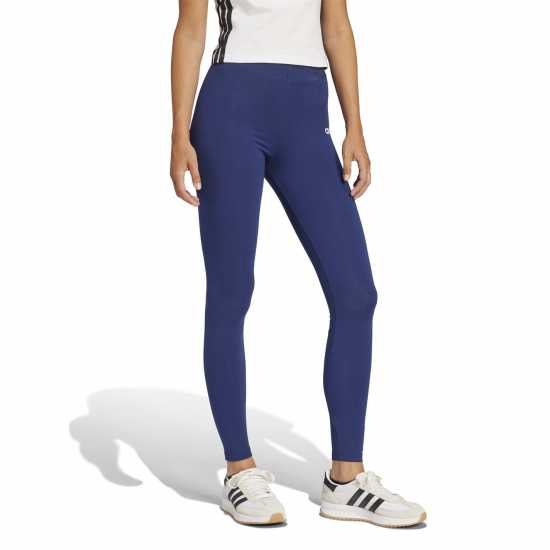 Adidas Essentials 3 Stripe Leggings Womens Нави линейни Adidas Essentials 3 Stripe Leggings Womens Нави линейни