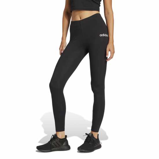 Adidas Essentials 3 Stripe Leggings Womens Черен линеен 
