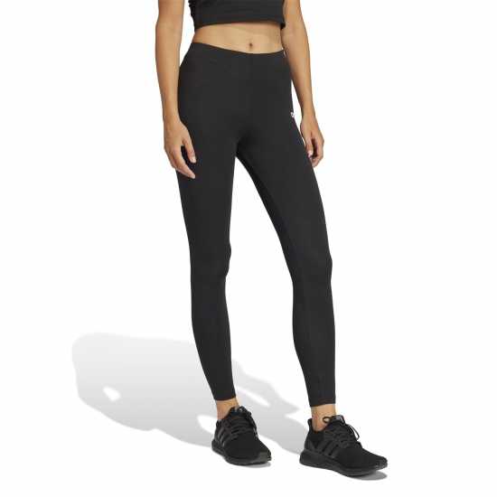 Adidas Essentials 3 Stripe Leggings Womens Черен линеен 