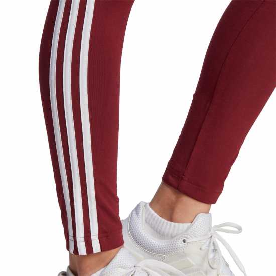 Adidas Essentials 3 Stripe Leggings Womens Burgundy Дамско трико и клинове