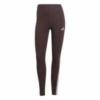 Adidas Essentials 3 Stripe Leggings Womens Кафяво Adidas Essentials 3 Stripe Leggings Womens Кафяво