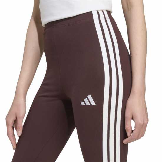 Adidas Essentials 3 Stripe Leggings Womens Кафяво 