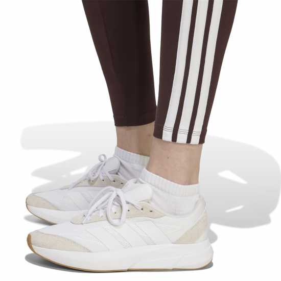 Adidas Essentials 3 Stripe Leggings Womens Кафяво 