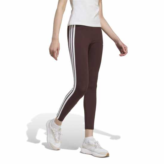 Adidas Essentials 3 Stripe Leggings Womens Кафяво 