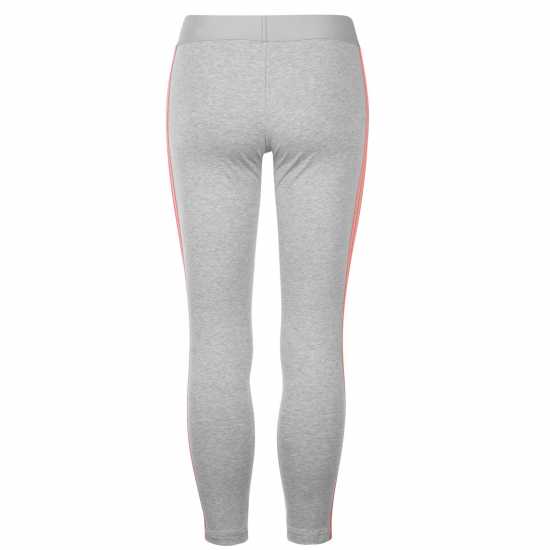 Adidas Essentials 3 Stripe Leggings Womens Средно сиво 