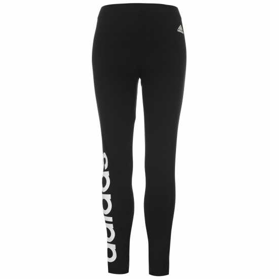 Adidas Дамски Клин Essentials Linear Leggings Ladies Черно/Бяло Дамско трико и клинове