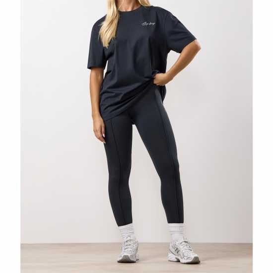 Gym King Gym King Reset Cotton Jersey Legging Midnight Blue 