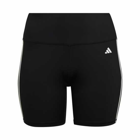 Adidas Training Essentials 3-Stripes High-Waisted Short Leggings (Plus Size) Womens  Дамско трико и клинове