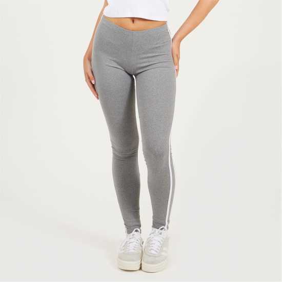 Brave Soul Grey Two Stripe Detail Leggings Brave Soul Grey Two Stripe Detail Leggings