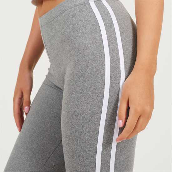 Brave Soul Grey Two Stripe Detail Leggings Brave Soul Grey Two Stripe Detail Leggings