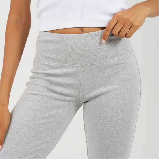 Brave Soul Bs Womens Fiitted Yoga Pants With Flared Hem  