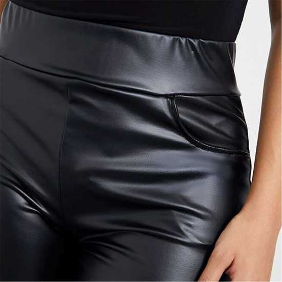 Isawitfirst Faux Leather Pocket Leggings Isawitfirst Faux Leather Pocket Leggings