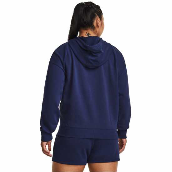 Under Armour Project Rock Everyday Hoodie Womens Blue Дамски суичъри и блузи с качулки