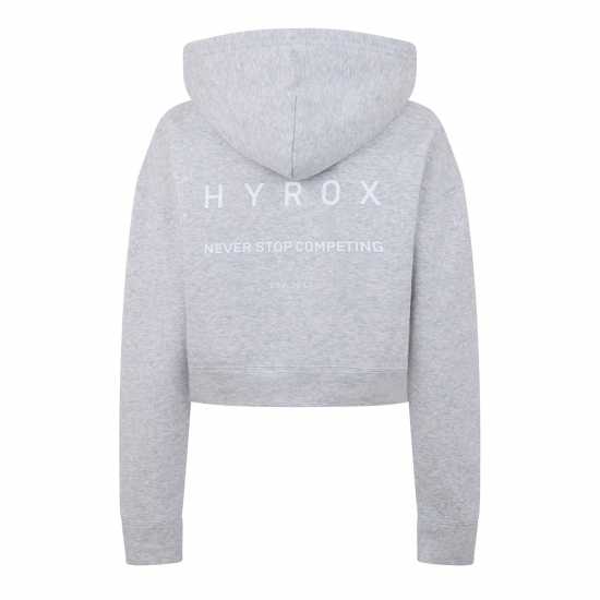 Puma Hyrox World Cropped Hoodie Пума Сиво Puma Hyrox World Cropped Hoodie Пума Сиво