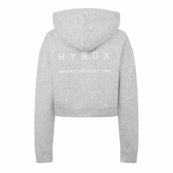 Puma Hyrox World Cropped Hoodie Пума Сиво Puma Hyrox World Cropped Hoodie Пума Сиво