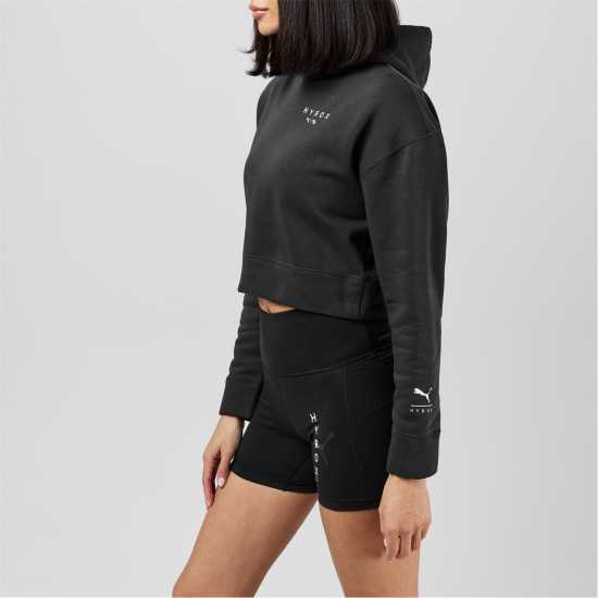 Puma Women's Hyrox World Cropped Hoodie Черно Пума 