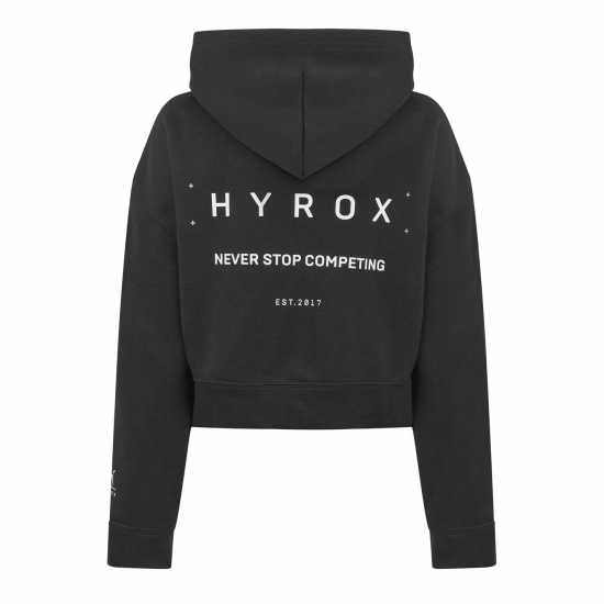 Puma Women's Hyrox World Cropped Hoodie Черно Пума 