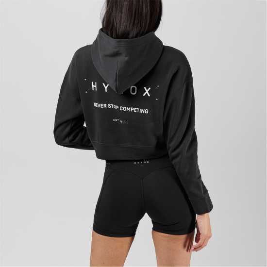 Puma Women's Hyrox World Cropped Hoodie Черно Пума 