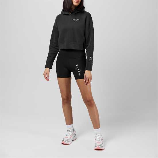 Puma Women's Hyrox World Cropped Hoodie Черно Пума 
