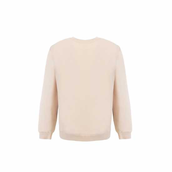 Biba Спортна Блуза Women's Logo Crew Sweatshirt крем Biba Women's Logo Crew Sweatshirt крем