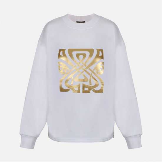Biba Спортна Блуза Women's Logo Crew Sweatshirt крем Biba Спортна Блуза Women's Logo Crew Sweatshirt крем