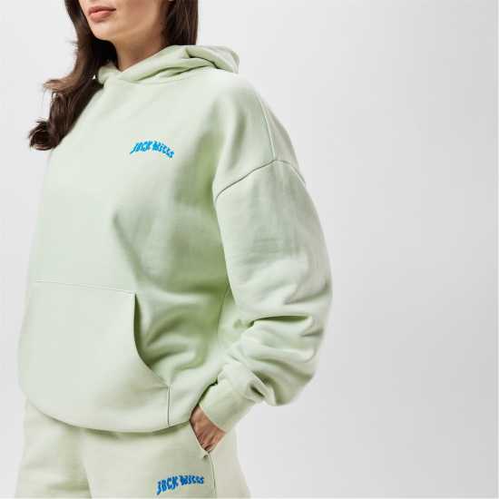 Jack Wills Graphic Hoodie Морско стъкло Jack Wills Graphic Hoodie Морско стъкло