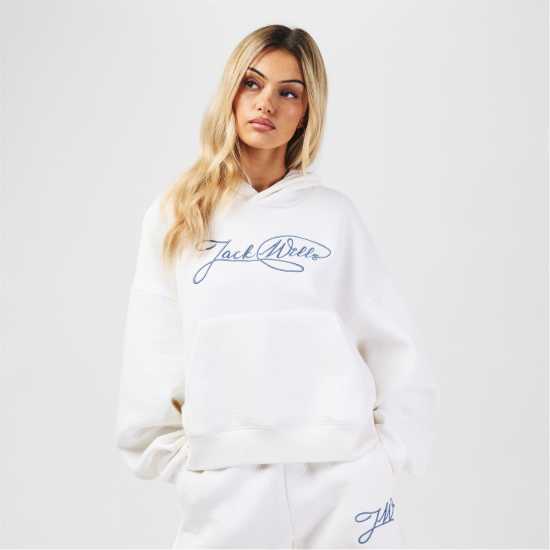 Jack Wills Rib Hood Ladies  Дамски суичъри и блузи с качулки