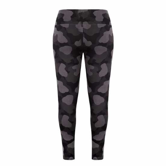 Miso All Over Print Leggings Womens Черно камуфлаж Дамско трико и клинове