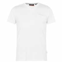 Pierre Cardin Тениска Cardin V Neck T Shirt White Мъжко облекло за едри хора