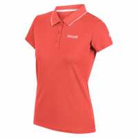 Regatta Womens Maverick V Polo T-Shirt Neon Peach Дамски тениски с яка