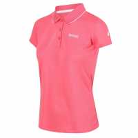 Regatta Womens Maverick V Polo T-Shirt Tropicl Pink Дамски тениски с яка