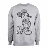 Disney Crew Neck Ld00 Mickey Sketch Дамско облекло плюс размер