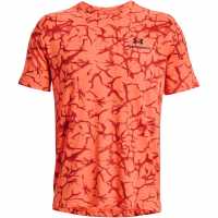 Under Armour Rush Print Ss Sn99 Orange Мъжки ризи