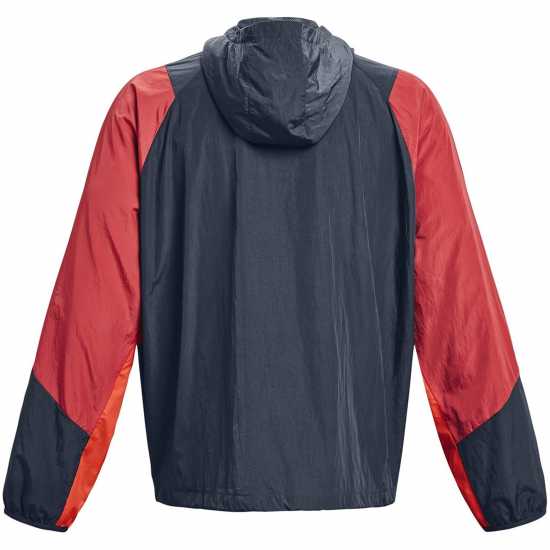 Under Armour Мъжко Спортно Горнище Armour Ua Rush Woven Half Zip Anorak Tracksuit Top Mens  Мъжки дрехи за фитнес