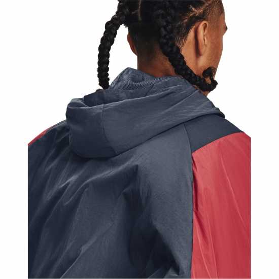 Under Armour Мъжко Спортно Горнище Armour Ua Rush Woven Half Zip Anorak Tracksuit Top Mens  Мъжки дрехи за фитнес