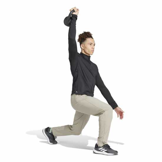 Мъжки дрехи за фитнес Adidas Мъжко Спортно Горнище Workout Quarter-Zip Track Top Mens Adidas Мъжко Спортно Горнище Workout Quarter-Zip Track Top Mens Мъжки дрехи за фитнес