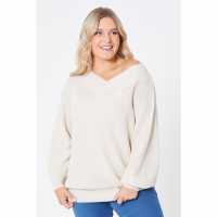 Neck Slouch Stone Jumper