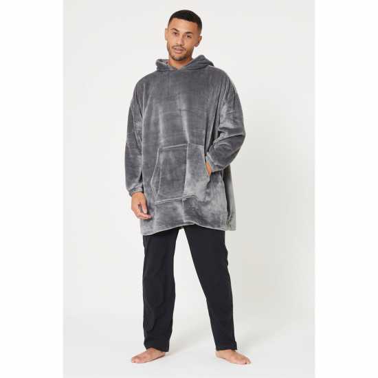Studio Unisex Snuggle Hoodie Grey Мъжки пижами