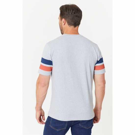 Nyc Varsity Print T-Shirt Grey Marl  Мъжки ризи